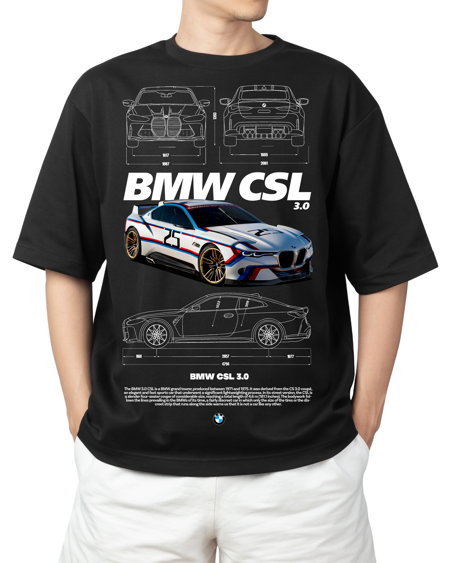 "BMW CSL 3.0 Heritage" T-shirt
