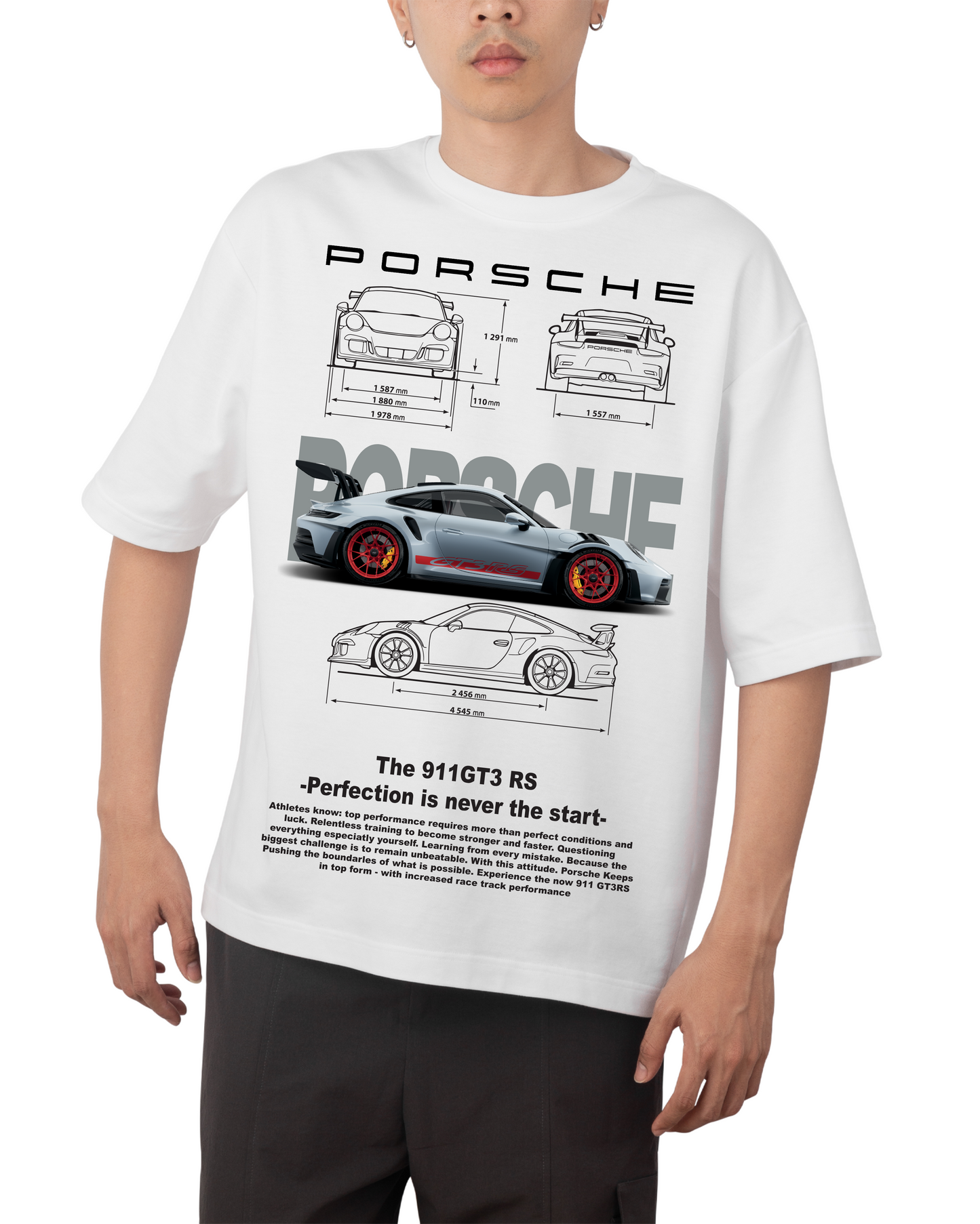 "Porsche 911 GT3 RS Blueprint" T-shirt