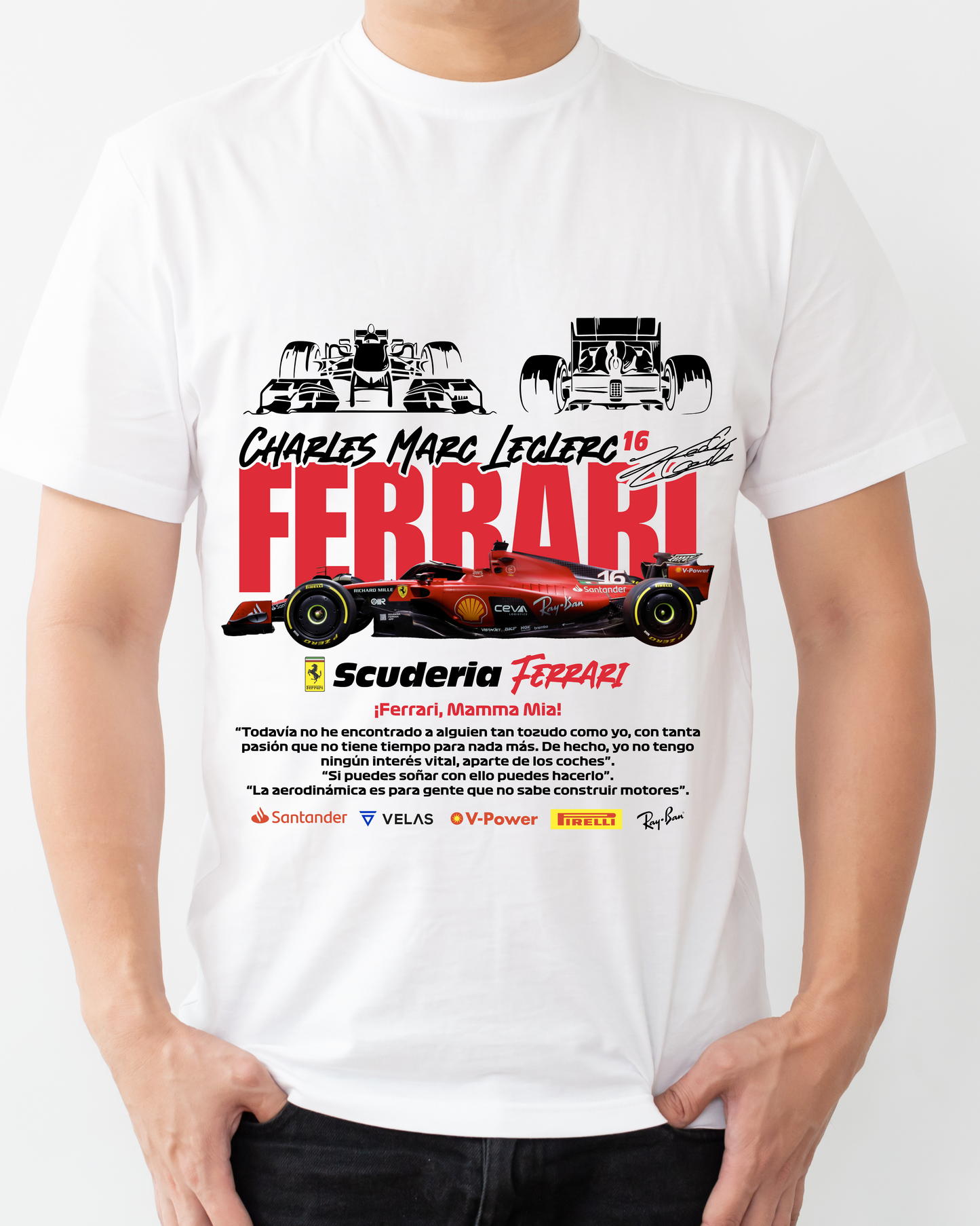 "Charles Leclerc Scuderia Ferrari F1" T-shirt