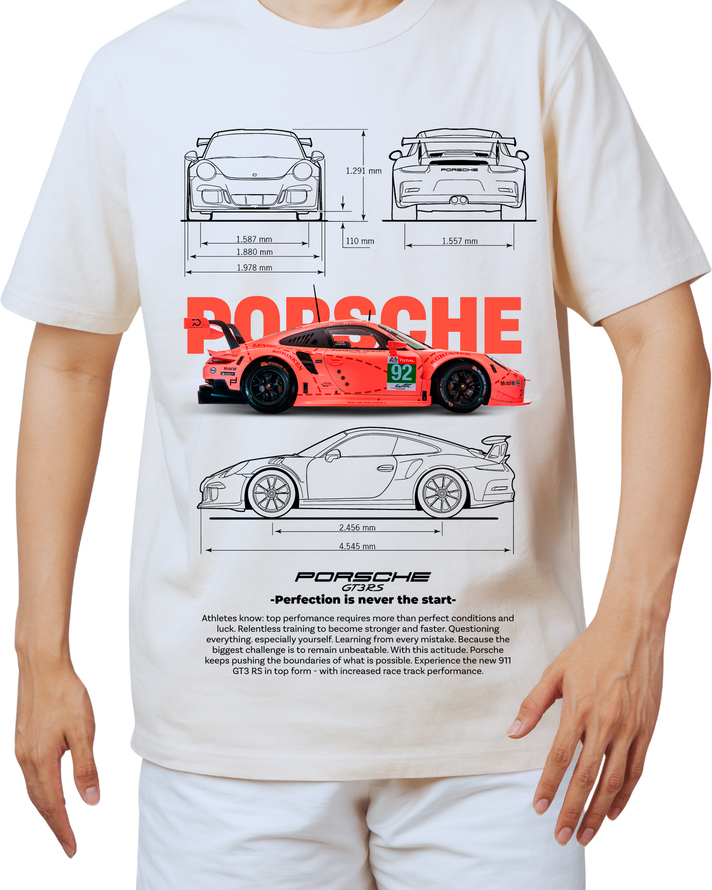 "P GT3RS" T-shirt