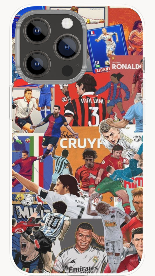 Legendary Football Icons Collage Phone Case