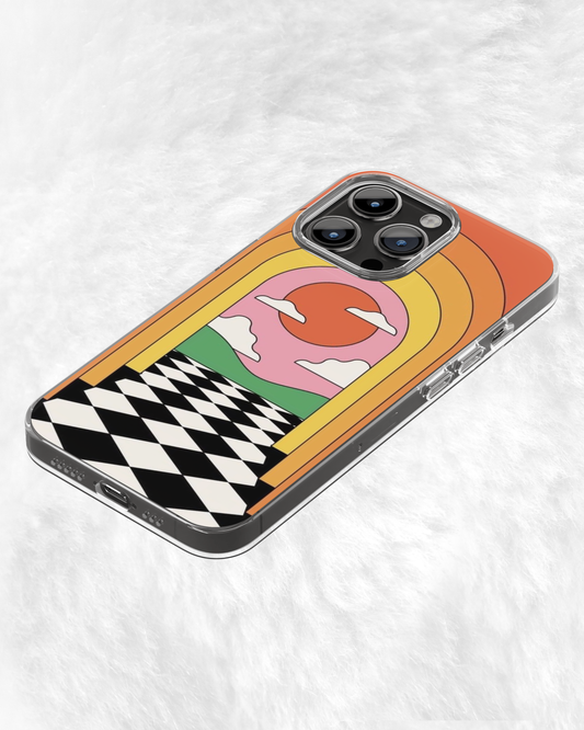 Retro Sunset Portal Case