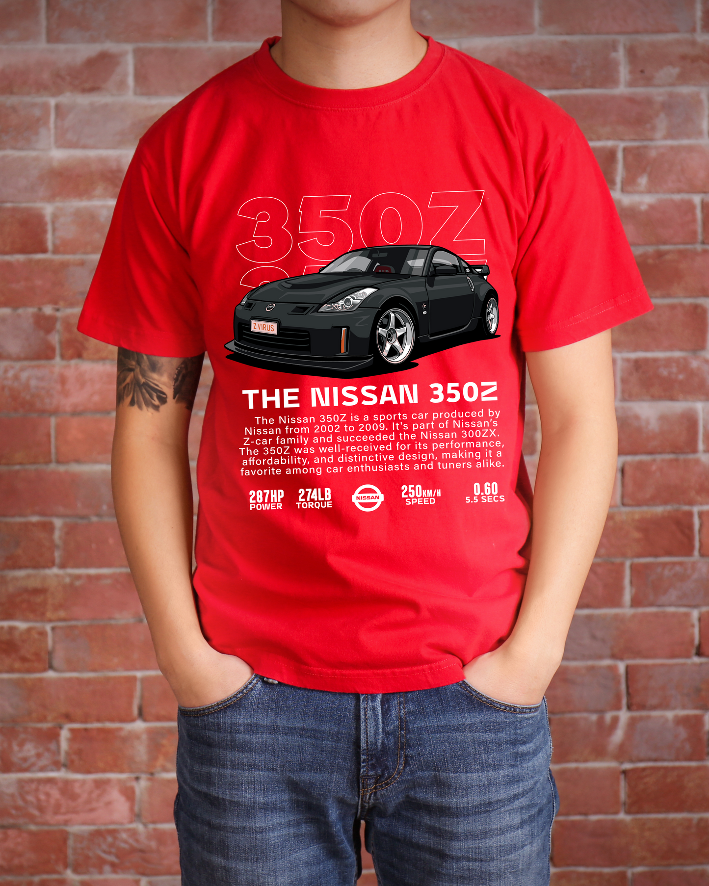 "Nissan 350Z Sports Car" T-Shirt