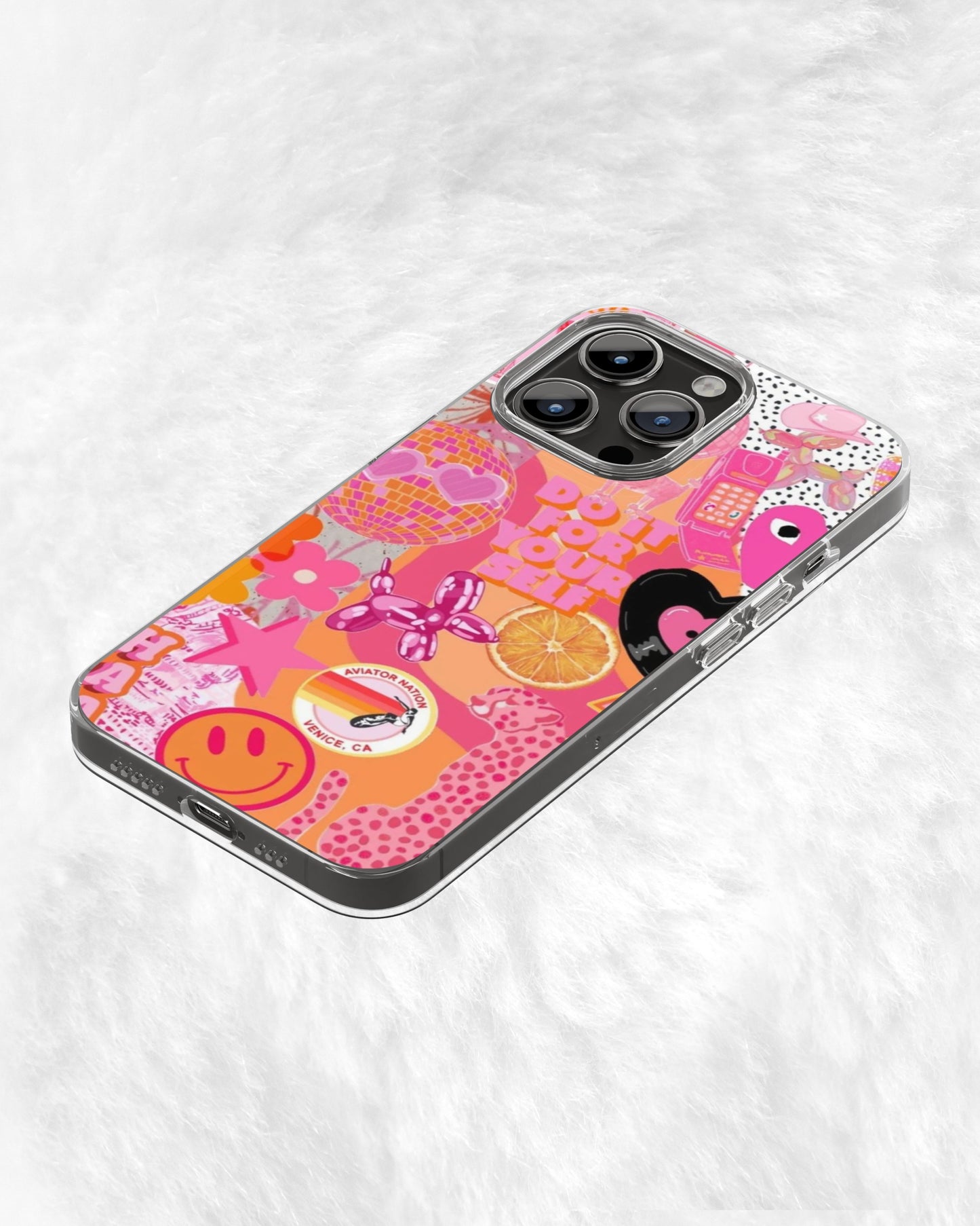 "Pink Aesthetic Collage Phone Case"