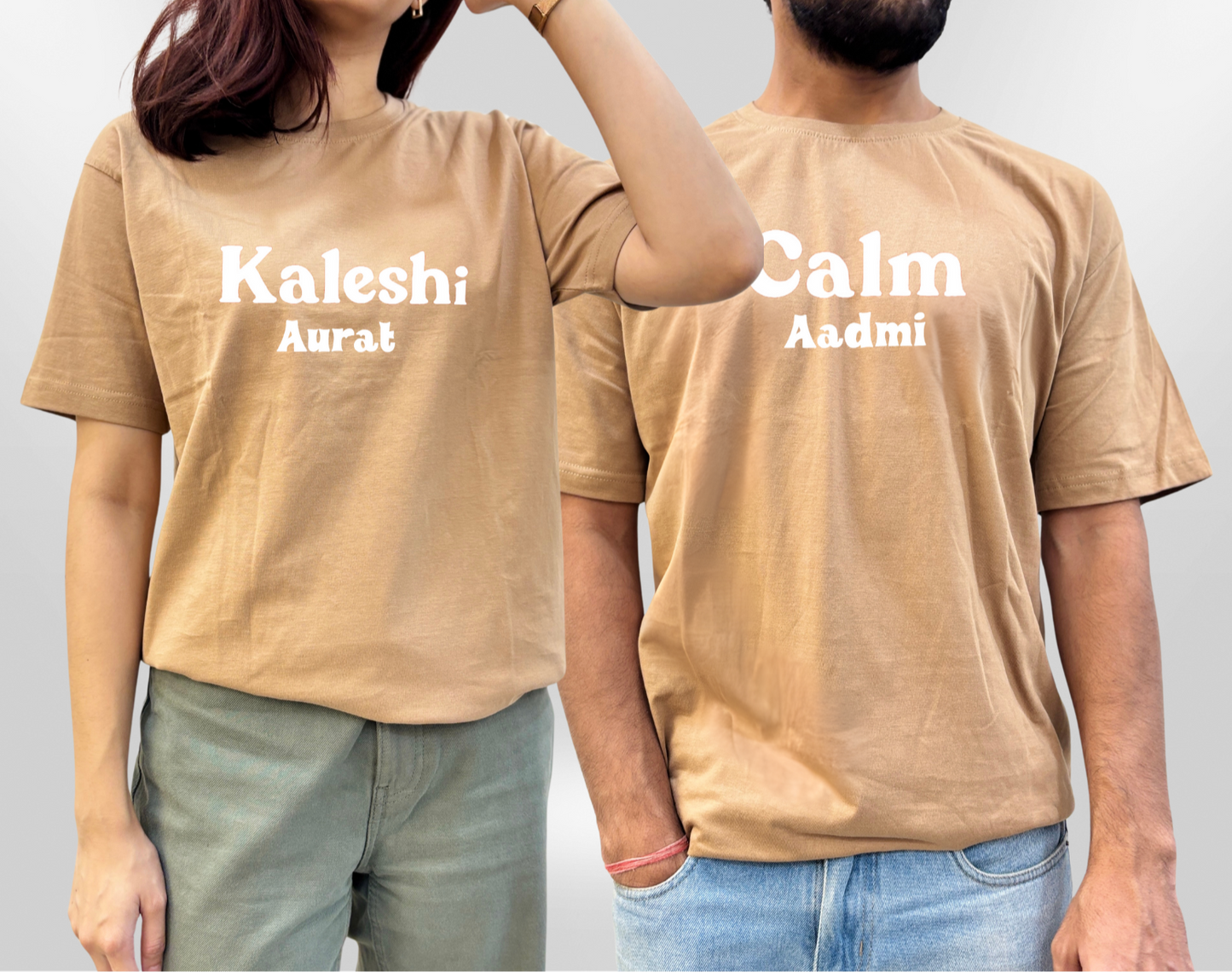 "Calm & Kaleshi" T-shirt For Couples