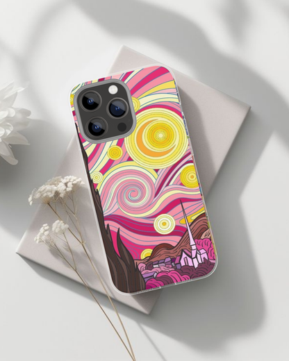 Vibrant Swirl Art Case