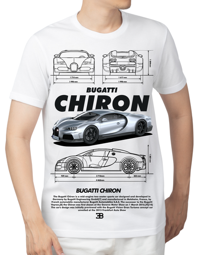 "Bugatti Chiron Blueprint" T-shirt