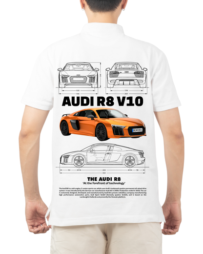 "Audi R8 V10 Blueprint" T-shirt