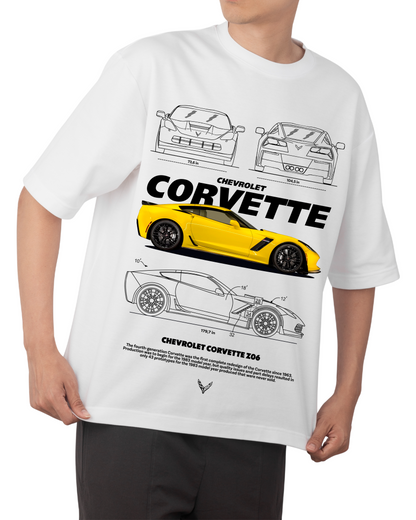 "Chevrolet Corvette Z06 Blueprint" T-shirt
