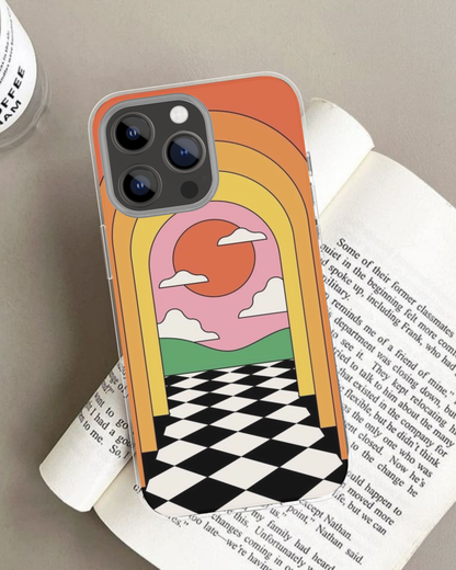 Retro Sunset Portal Case