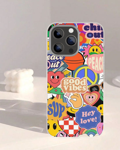 Retro Sticker Collage Phone Case