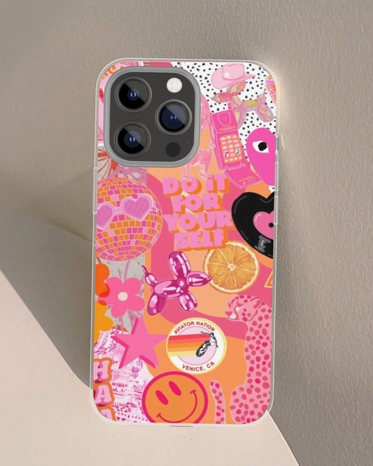 "Pink Aesthetic Collage Phone Case"