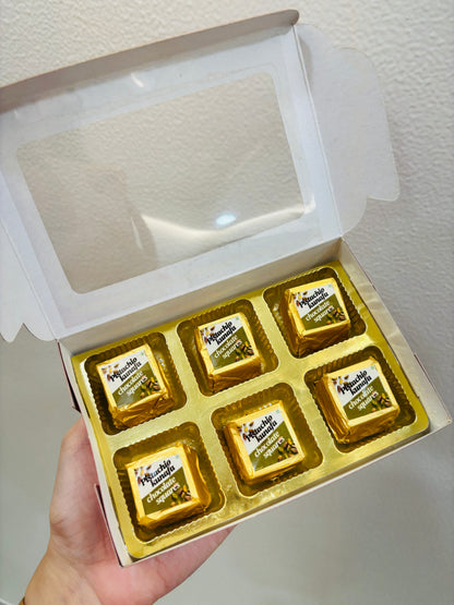 Pistachio Kunafa Chocolate Squares (set of 6)