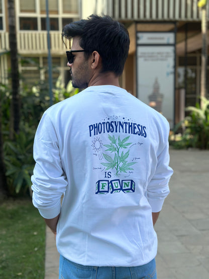 "Photosynthesis" White Sweatshirt