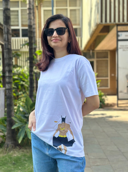 "Batman" White Short Sleeve T-shirt