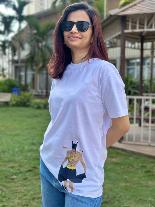 "Batman" White Short Sleeve T-shirt